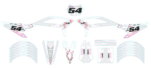 Kit pegatinas Beta RR 50 Motard 2021-2025 Ejército Sakura | pegatinas para moto | personalización 50cc | armysctv