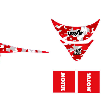 Deko-sett MBK Booster RX BCD/Yamaha BW's RX BCD Army Camo | motorsykkel klistremerker | tilpasning 50cc | armysctv
