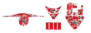 Dekor kit MBK Booster RX BCD/Yamaha BW's RX BCD Army Tarnung | Motorradaufkleber | Personalisierung 50cc | armysctv