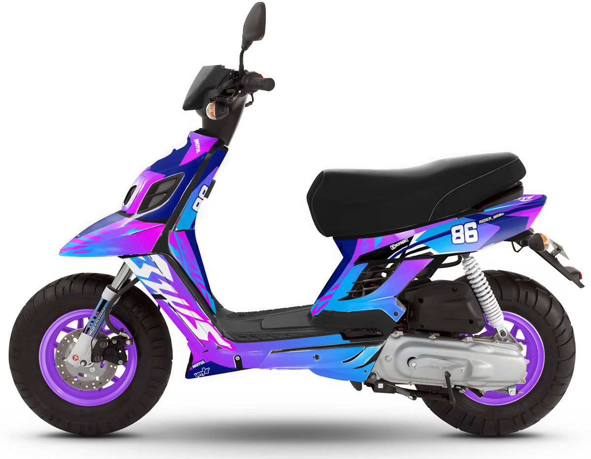 Kit déco MBK Booster RX BCD/Yamaha BW's RX BCD Army Blast | autocollants moto | personnalisation 50cc | armysctv