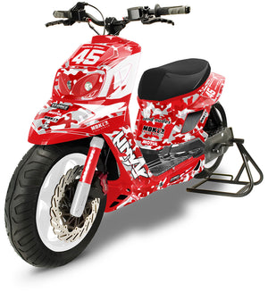 Dekor kit MBK Booster RX BCD/Yamaha BW's RX BCD Army Tarnung | Motorradaufkleber | Personalisierung 50cc | armysctv