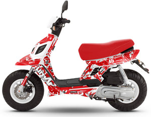 Dekor kit MBK Booster RX BCD/Yamaha BW's RX BCD Army Tarnung | Motorradaufkleber | Personalisierung 50cc | armysctv