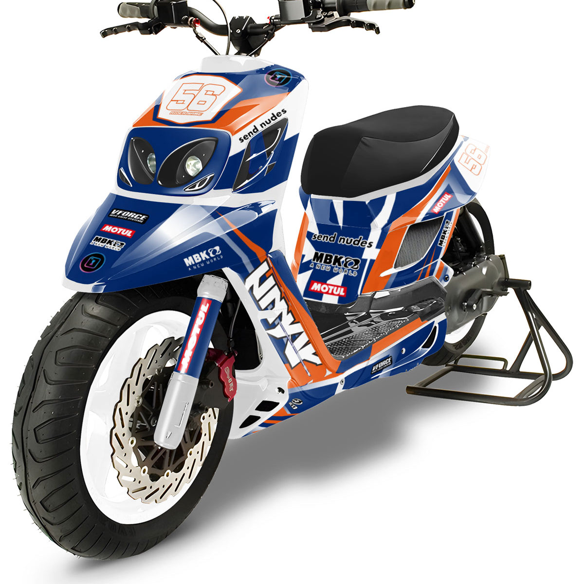 Kit déco MBK Booster RX BCD/Yamaha BW's RX BCD Army Challenger | autocollants moto | personnalisation 50cc | armysctv