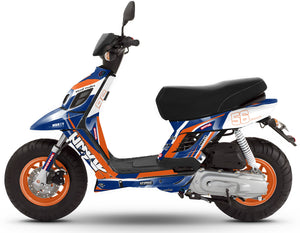 Dekor kit MBK Booster RX BCD/Yamaha BW's RX BCD Army Challenger | Motorradaufkleber | Personalisierung 50cc | armysctv