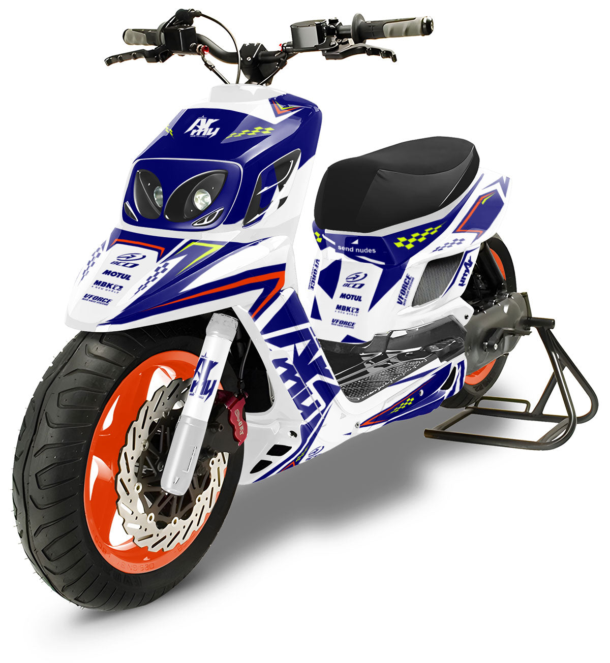 Kit déco MBK Booster RX BCD/Yamaha BW's RX BCD Factory Style | autocollants moto | personnalisation 50cc | armysctv