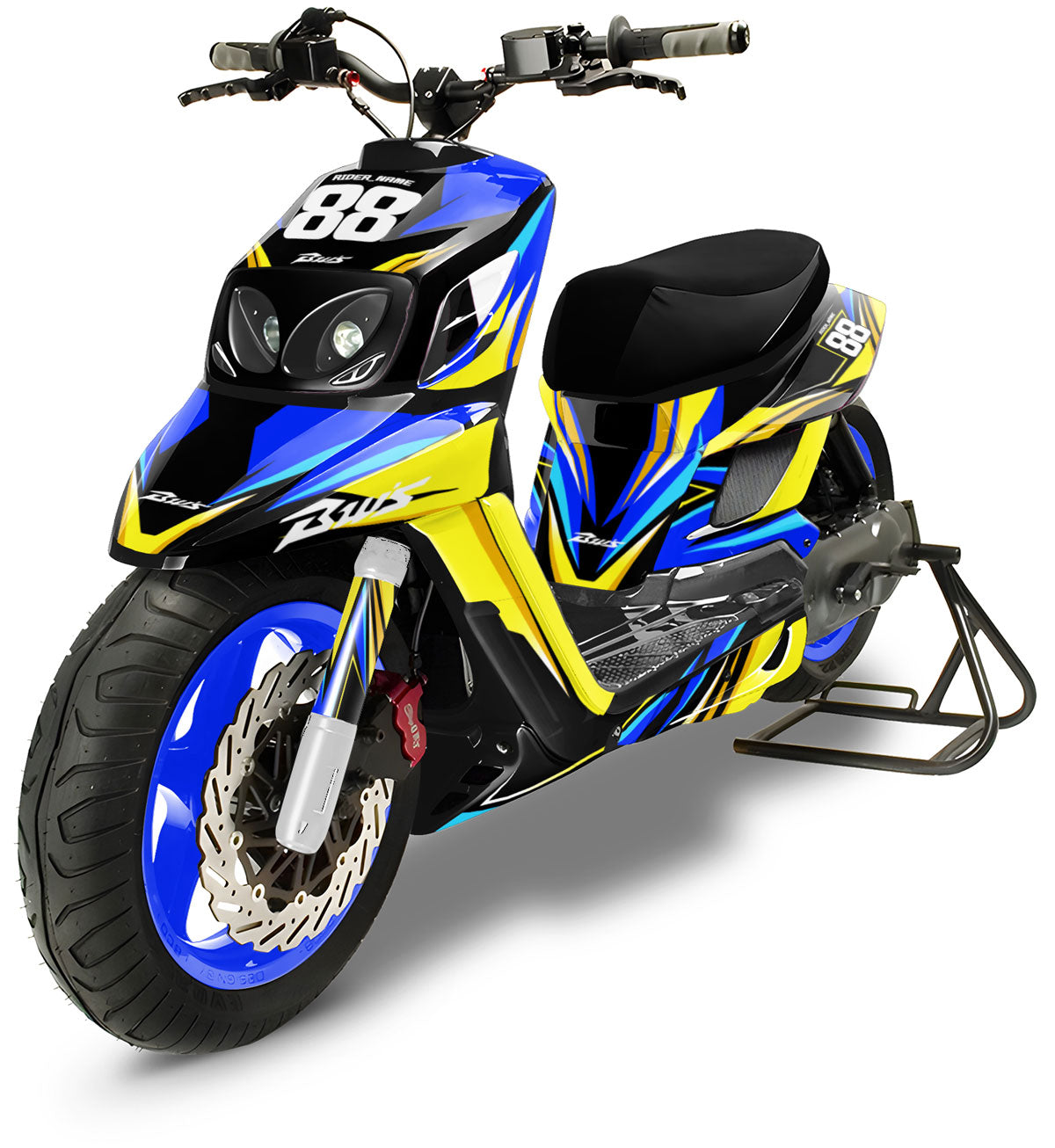 Kit pegatinas MBK Booster RX BCD/Yamaha BW's RX BCD Finder | pegatinas para moto | personalización 50cc | armysctv