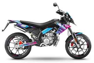 Kit pegatinas Derbi Senda DRD Evo 50cc Evo Blast | pegatinas para moto | personalización 50cc | armysctv
