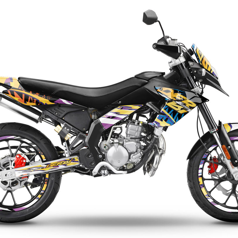 Kit déco Derbi Senda DRD Evo 50cc Cali Gelato | autocollants moto | personnalisation 50cc | armysctv