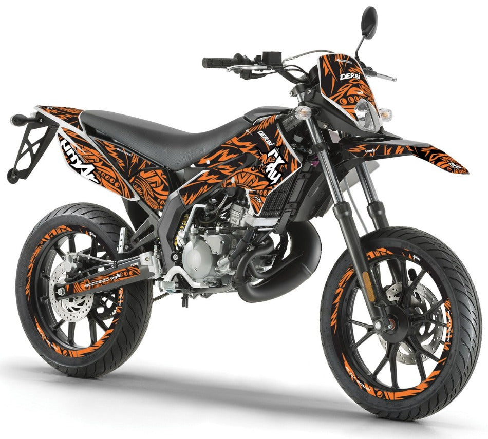 Dekor kit Derbi Senda xtreme 50cc 2011-2017 Armee Feder | Motorradaufkleber | Personalisierung 50cc | armysctv
