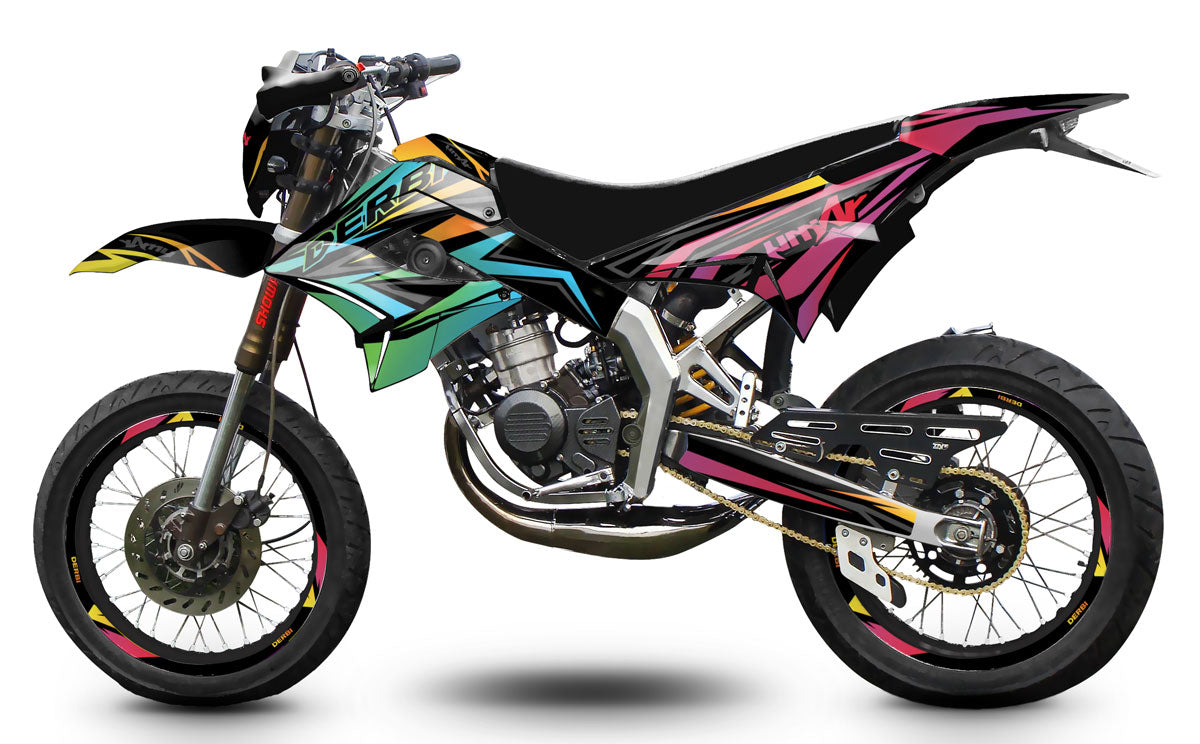 50cc Graphics kit Derbi Senda TNT Tuning Eclipse | motorcycle stickers | 50cc customization | armysctv