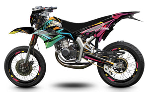 Dekor kit 50cc Derbi Senda TNT Tuning Eclipse | Motorradaufkleber | Personalisierung 50cc | armysctv