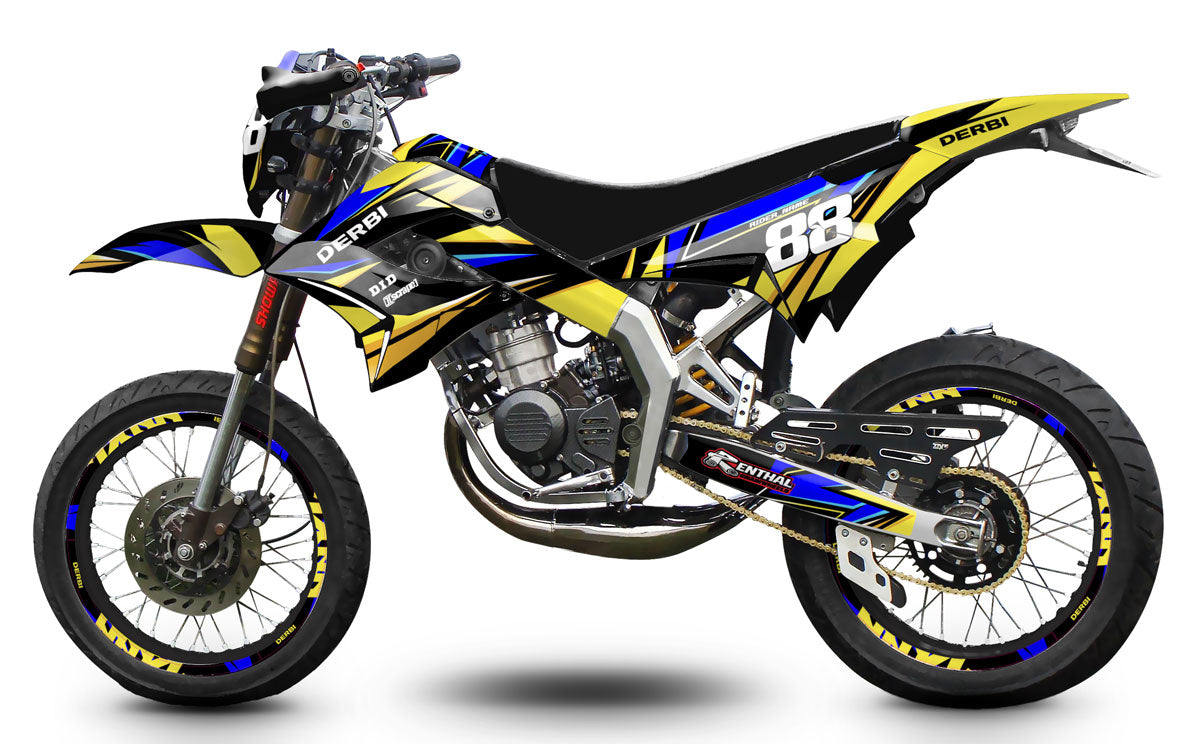 Kit déco 50cc Derbi Senda TNT Tuning Finder | autocollants moto | personnalisation 50cc | armysctv