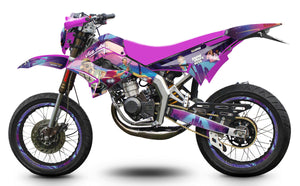 Dekor kit 50cc Derbi Senda TNT Tuning Vice City | Motorradaufkleber | 50cc Personalisierung | armysctv