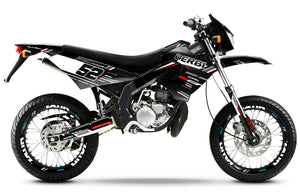 Derbi Senda Victoria Bull 50cc 2003-2010 Graphics kit Black Cat | motorcycle stickers | 50cc customization | armysctv