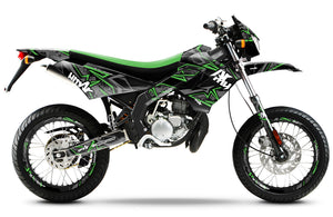 50cc Graphics kit Derbi Senda Victoria Bull 50cc 2003-2010 Redrum | motorcycle stickers | 50cc customization | armysctv