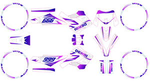 Dekor kit Derbi Senda Victoria Bull 50cc 2003-2010 Kalt | Motorradaufkleber | Personalisierung 50cc | armysctv