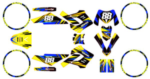 Derbi Senda Victoria Bull 50cc 2003-2010 Graphics kit Finder | motorcycle stickers | 50cc customization | armysctv