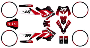 50cc Graphics kit Derbi Senda Victoria Bull 50cc 2003-2010 Orion | motorcycle stickers | 50cc customization | armysctv