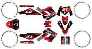 Dekor kit 50cc Derbi Senda Victoria Bull 50cc 2003-2010 Siebte | Motorradaufkleber | Personalisierung 50cc | armysctv
