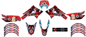 Dekor kit Derbi Senda xtreme 50cc 2011-2017 Arigato | Motorradaufkleber | Personalisierung 50cc | armysctv