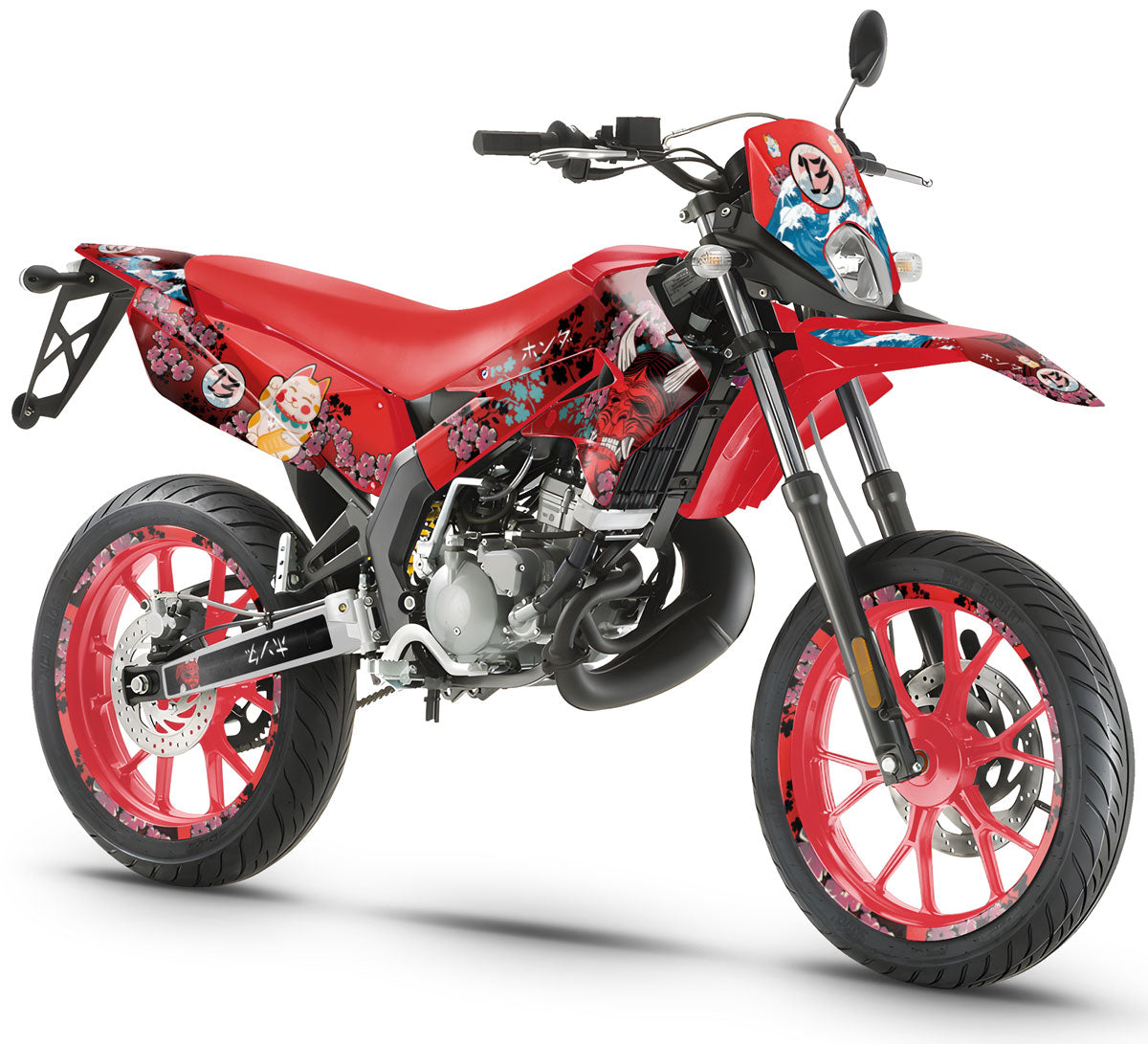 Kit pegatinas Derbi Senda xtreme 50cc 2011-2017 Arigato | pegatinas para moto | personalización 50cc | armysctv