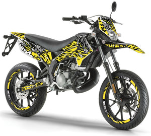 Dekor kit Derbi Senda xtreme 50cc 2011-2017 Augen | Motorradaufkleber | Personalisierung 50cc | armysctv