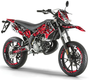 Dekor kit Derbi Senda xtreme 50cc 2011-2017 Augen | Motorradaufkleber | Personalisierung 50cc | armysctv