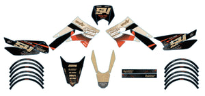Dekor kit Derbi Senda xtreme 50cc 2011-2017 Armee Fatalität | Motorradaufkleber | Personalisierung 50cc | armysctv
