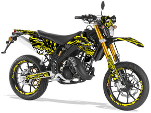 Dekor kit Rieju MRT 50cc Army Feather | Motorradaufkleber | Personalisierung 50cc | armysctv