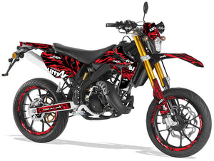 Dekor kit Rieju MRT 50cc Army Feather | Motorradaufkleber | Personalisierung 50cc | armysctv