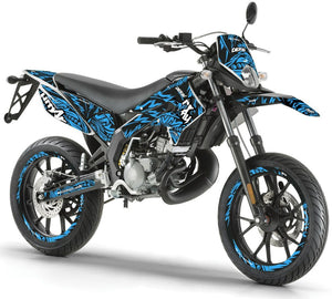 Dekor kit Derbi Senda xtreme 50cc 2011-2017 Armee Feder | Motorradaufkleber | Personalisierung 50cc | armysctv