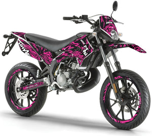 Dekor kit Derbi Senda xtreme 50cc 2011-2017 Armee Feder | Motorradaufkleber | Personalisierung 50cc | armysctv