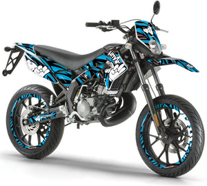 Deko-sett Derbi Senda xtreme 50cc 2011-2017 Army Finger | motorsykkelklistremerker | tilpasning 50cc | armysctv