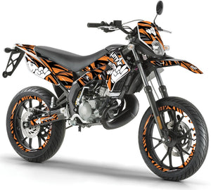Deko-sett Derbi Senda xtreme 50cc 2011-2017 Army Finger | motorsykkelklistremerker | tilpasning 50cc | armysctv