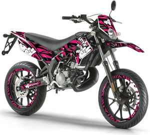 Deko-sett Derbi Senda xtreme 50cc 2011-2017 Army Finger | motorsykkelklistremerker | tilpasning 50cc | armysctv