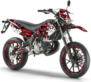 Deko-sett Derbi Senda xtreme 50cc 2011-2017 Army Finger | motorsykkelklistremerker | tilpasning 50cc | armysctv