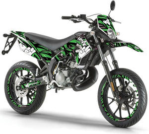 Deko-sett Derbi Senda xtreme 50cc 2011-2017 Army Finger | motorsykkelklistremerker | tilpasning 50cc | armysctv