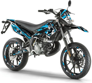 Dekor kit Derbi Senda xtreme 50cc 2011-2017 Armee Freiheit | Motorradaufkleber | Personalisierung 50cc | armysctv