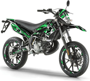 Dekor kit Derbi Senda xtreme 50cc 2011-2017 Armee Freiheit | Motorradaufkleber | Personalisierung 50cc | armysctv