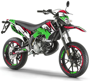 Kit pegatinas Derbi Senda xtreme 50cc 2011-2017 Victoria del Ejército | pegatinas para moto | personalización 50cc | armysctv