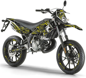 Dekor kit Derbi Senda xtreme 50cc 2011-2017 Army Redrum | Motorradaufkleber | Personalisierung 50cc | armysctv