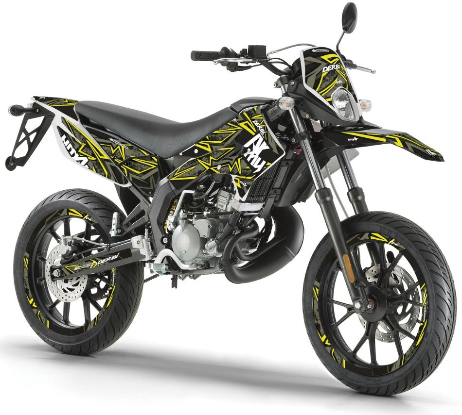 Kit pegatinas Derbi Senda xtreme 50cc 2011-2017 Army Redrum | pegatinas para moto | personalización 50cc | armysctv