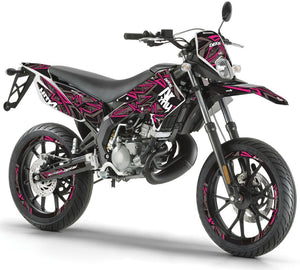 Dekor kit Derbi Senda xtreme 50cc 2011-2017 Army Redrum | Motorradaufkleber | Personalisierung 50cc | armysctv
