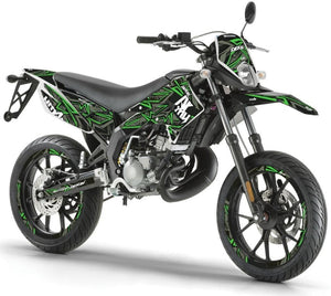 Dekor kit Derbi Senda xtreme 50cc 2011-2017 Army Redrum | Motorradaufkleber | Personalisierung 50cc | armysctv