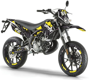Dekor kit Derbi Senda xtreme 50cc 2011-2017 Army Speeder | Motorradaufkleber | Personalisierung 50cc | armysctv