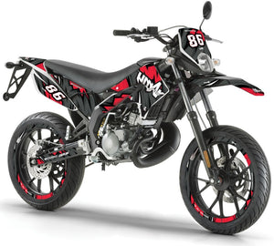 Dekor kit Derbi Senda xtreme 50cc 2011-2017 Army Speeder | Motorradaufkleber | Personalisierung 50cc | armysctv