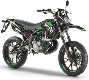 Dekor kit Derbi Senda xtreme 50cc 2011-2017 Army Speeder | Motorradaufkleber | Personalisierung 50cc | armysctv