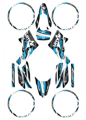 Dekor kit Derbi Senda xtreme 50cc 2011-2017 Armee SX | Motorradaufkleber | Personalisierung 50cc | armysctv