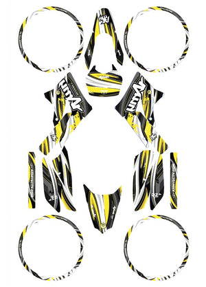 Dekor kit Derbi Senda xtreme 50cc 2011-2017 Armee SX | Motorradaufkleber | Personalisierung 50cc | armysctv