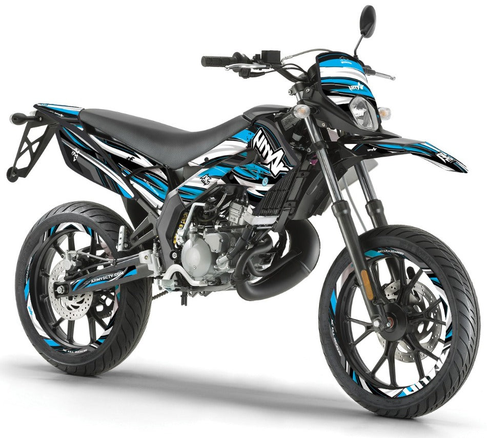 Derbi Senda Xtreme 50cc 2011-2017 Army SX Graphics kit | motorcycle stickers | 50cc customization | armysctv
